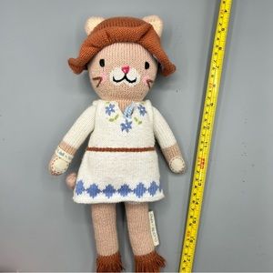 Cuddle + Kind Chelsea Kitty Cat Knit Plush Doll Retired 15"